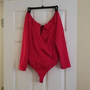 Red bodysuit